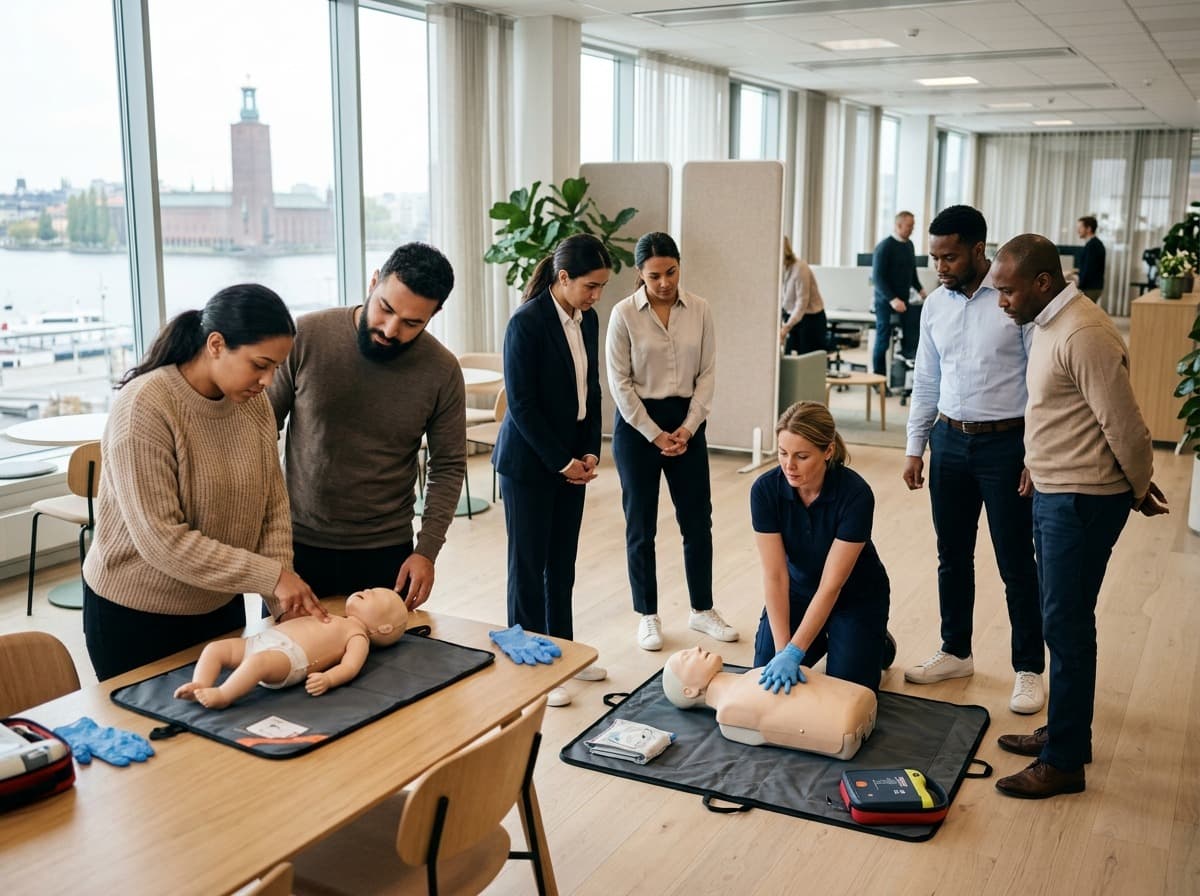 Professionell träning i hjärt-lungräddning genom HLR kurs Stockholm