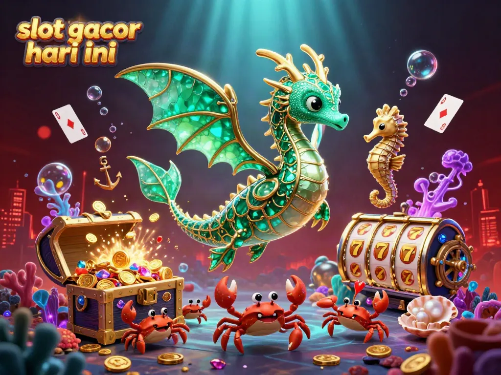 Experience thrilling slot gacor hari ini with vibrant underwater treasures and dynamic 3D characters.
