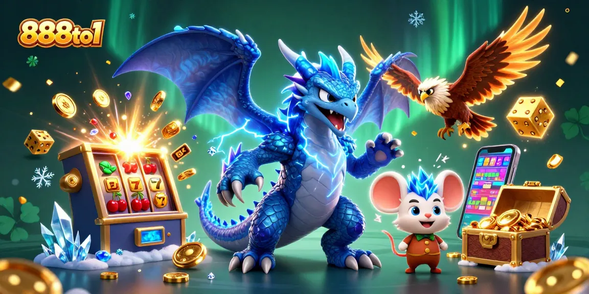 Win big with stunning 3D game elements in 888to1’s electrifying casino adventure.