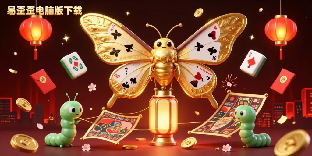 Experience the vibrant excitement with the 易歪歪电脑版下载 illuminated by rich colors and casino elements.
