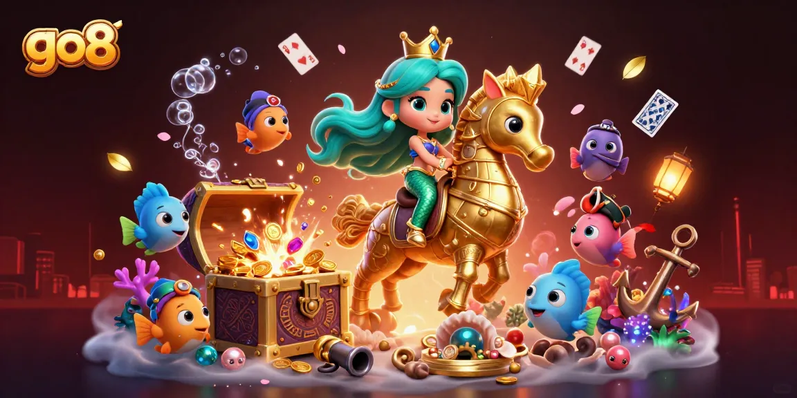Join the excitement at go8 with a vibrant underwater casino adventure featuring a mermaid princess!