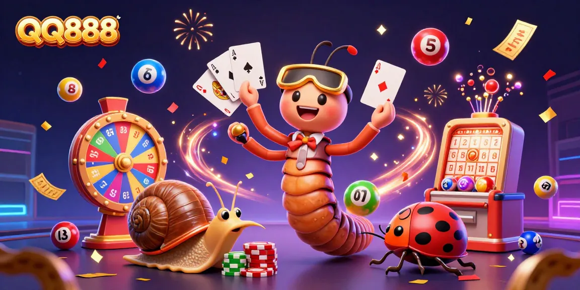 Experience thrilling gameplay with QQ888 featuring a dynamic casino scene alive with excitement.