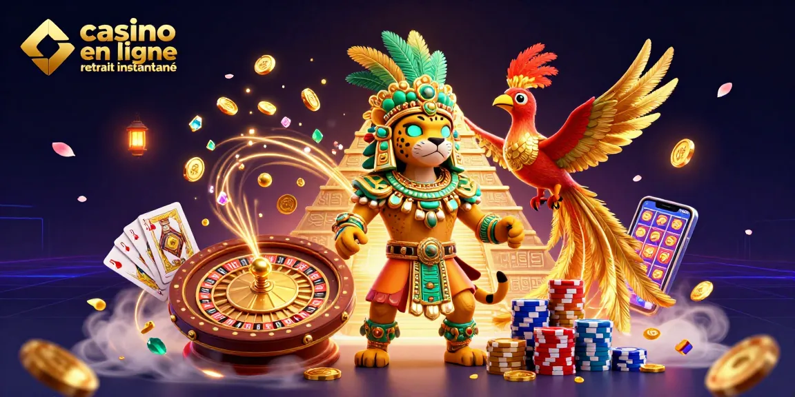 Création d'une illustration de casino en ligne retrait instantané avec jaguar et pièces d'or.