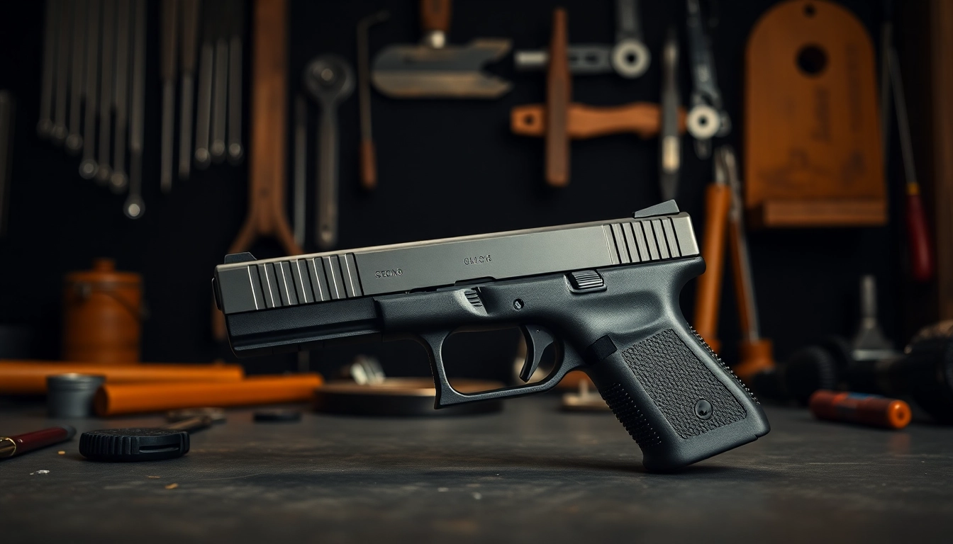 View of a glock 19 gen 5 slide highlighting its craftsmanship and design features.