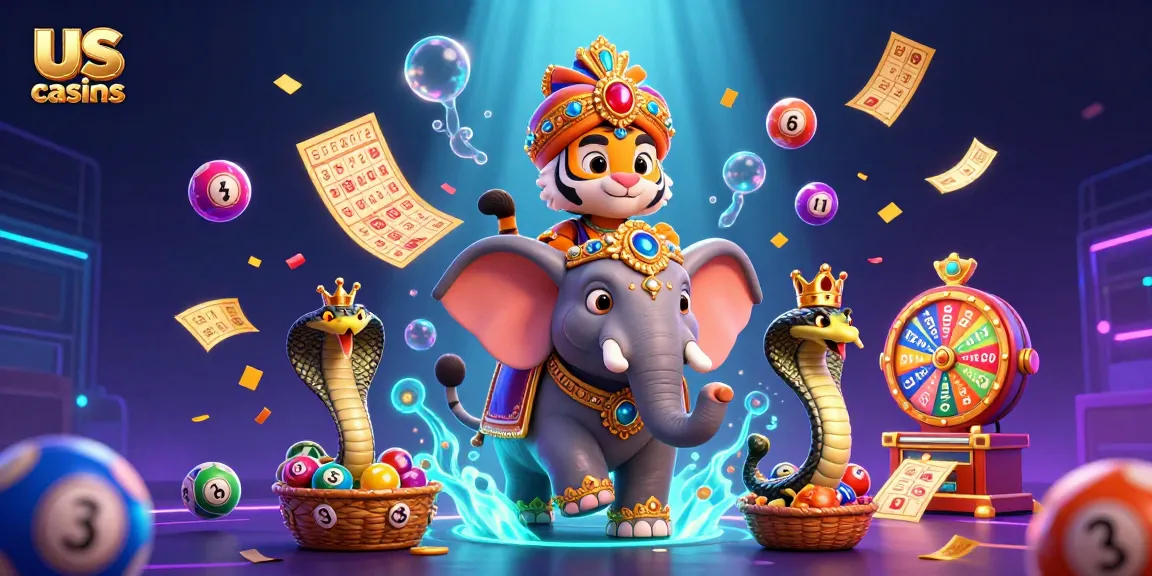Experience thrilling us casinos with vibrant rewards and game elements in a dynamic scene.