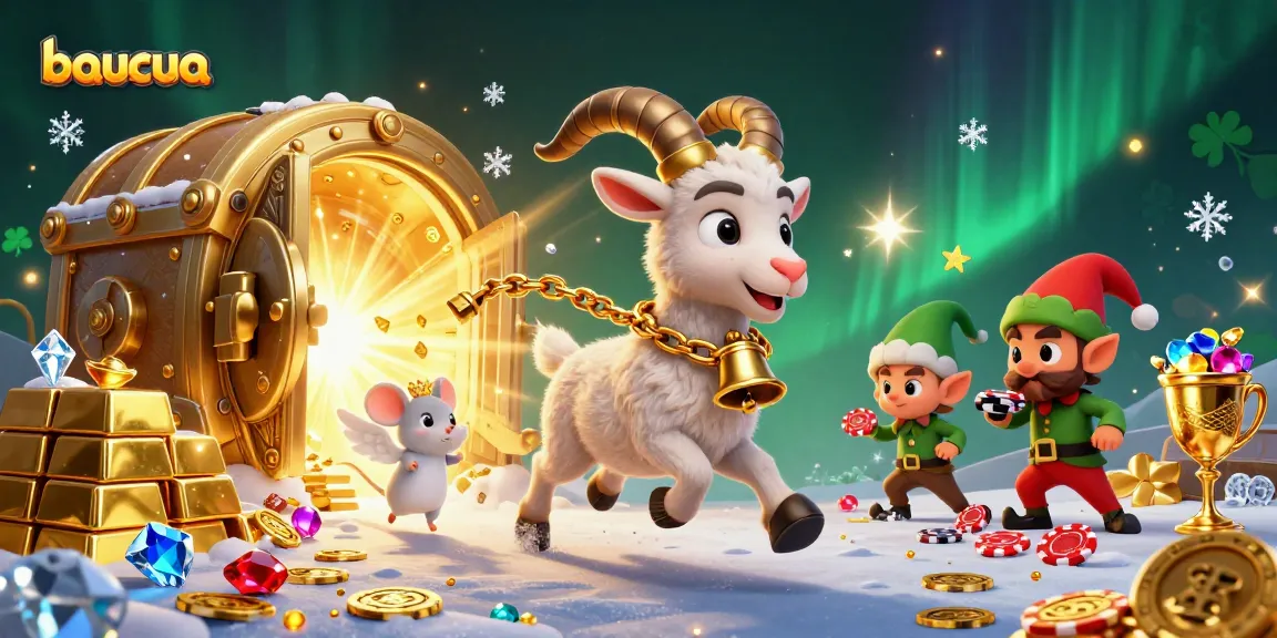 Baucua engages players with animated characters stealing chips in a vibrant casino scene.