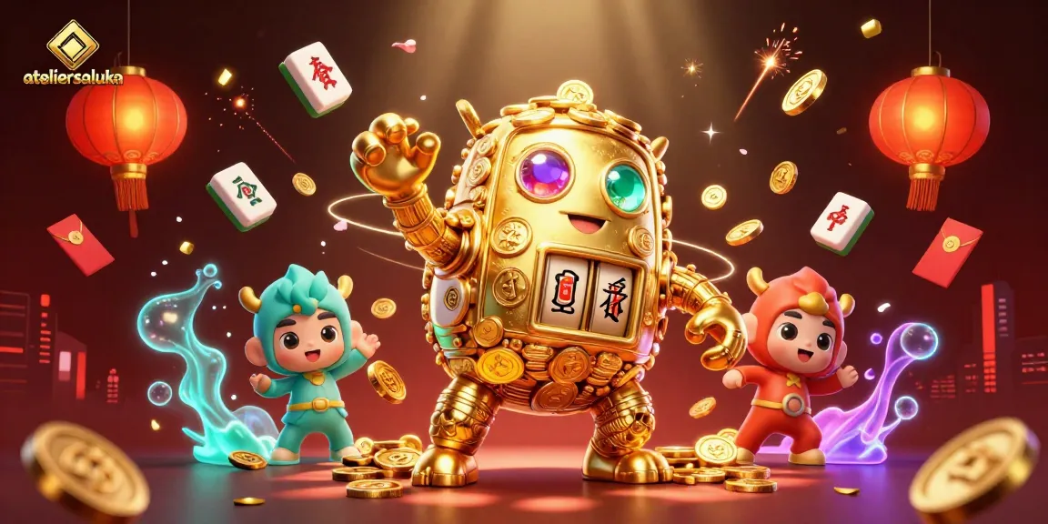 Experience thrilling slot action with ateliersaluka's vibrant gaming scene featuring enchanting characters.