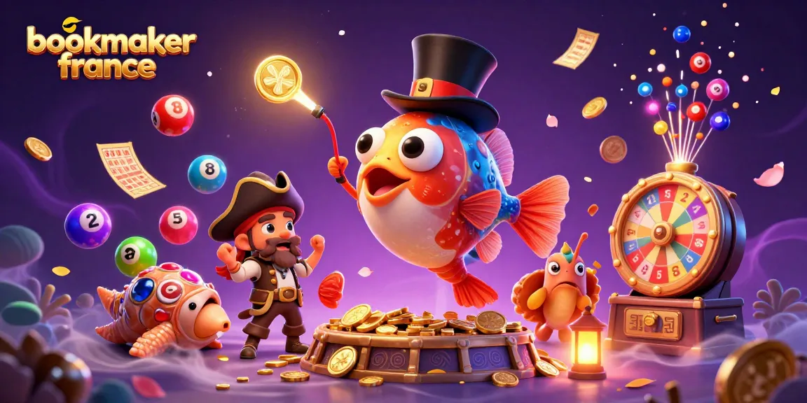 Parier sur des sites de bookmaker france, attraper des pièces dorées avec des créatures marines vibrantes.