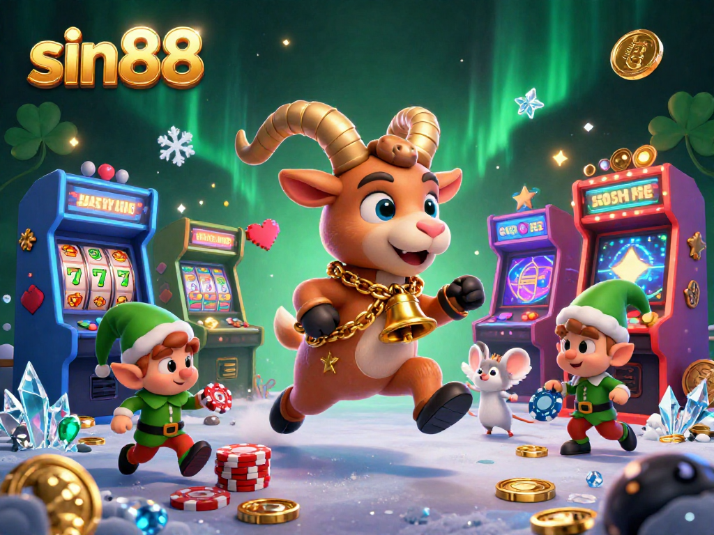 Experience thrilling gameplay at sin88, where cartoon characters and casino elements collide in an exciting casino atmosphere.