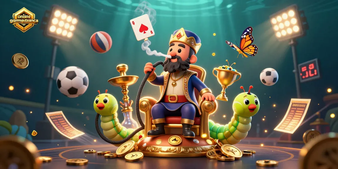 Engage with onlinegamebanca's vivid 3D gaming illustration showcasing sports betting excitement and strategy.