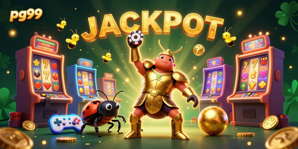 Engage in slot games at pg99 with vibrant characters, golden elements, and a jackpot theme!