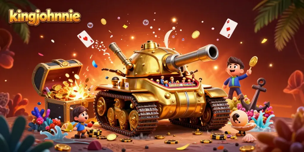 Experience thrilling gameplay with kingjohnnie in an immersive 3D casino world.