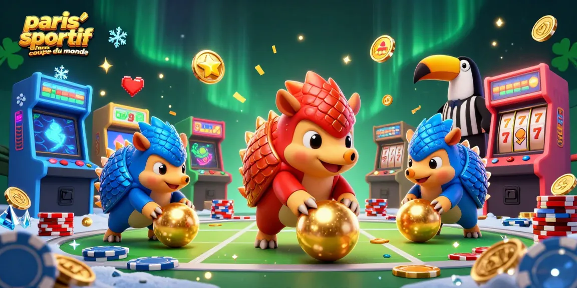 paris sportif bonus coupe du monde : rivalité entre pangolins en pleine action de bowling avec des jetons de poker.