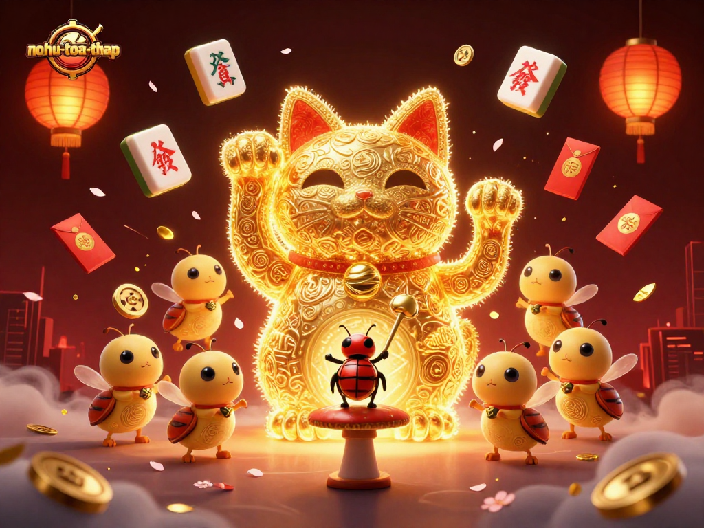 Experience the thrill of nohu-toa-thap with a vibrant, dynamic visual showcasing interactive casino elements.