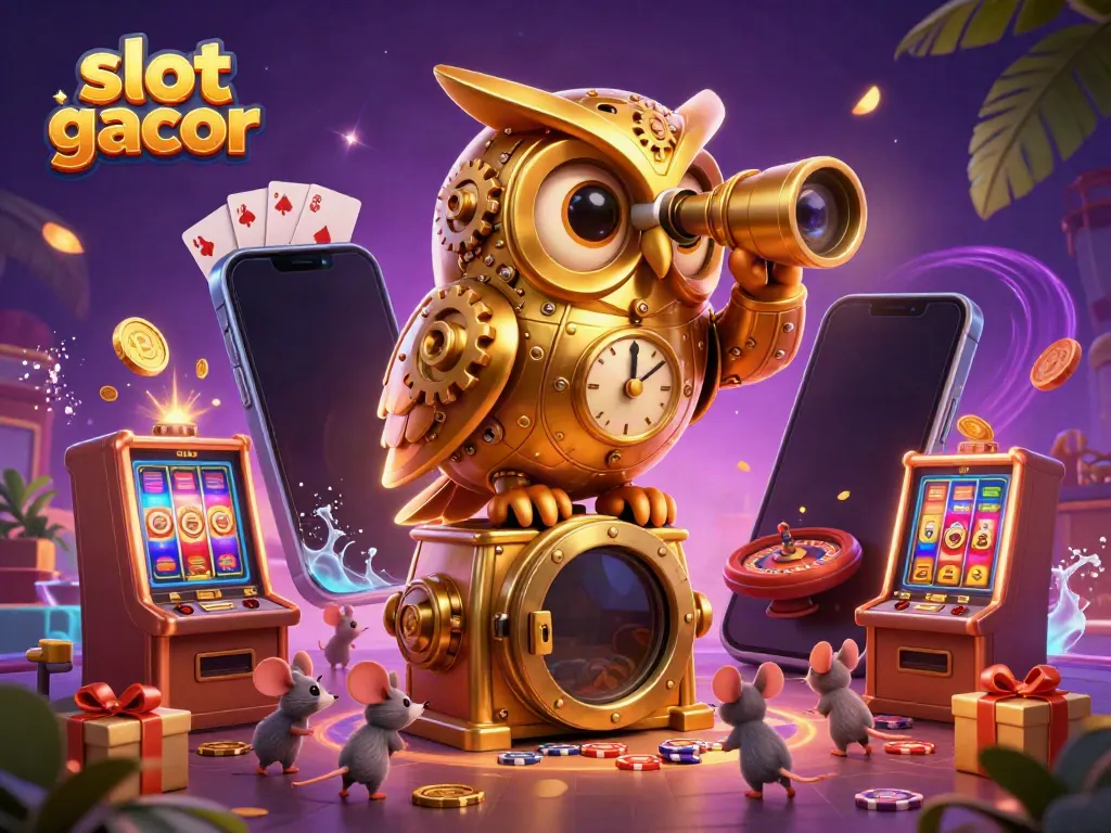 Engage with slot gacor by spinning colorful reels among charming characters and casino elements.