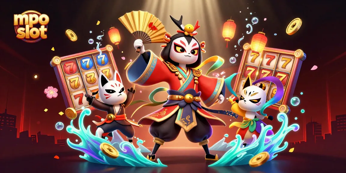 Engage in exciting gameplay with mpo slot while enjoying vibrant illustrations of dynamic casino elements.