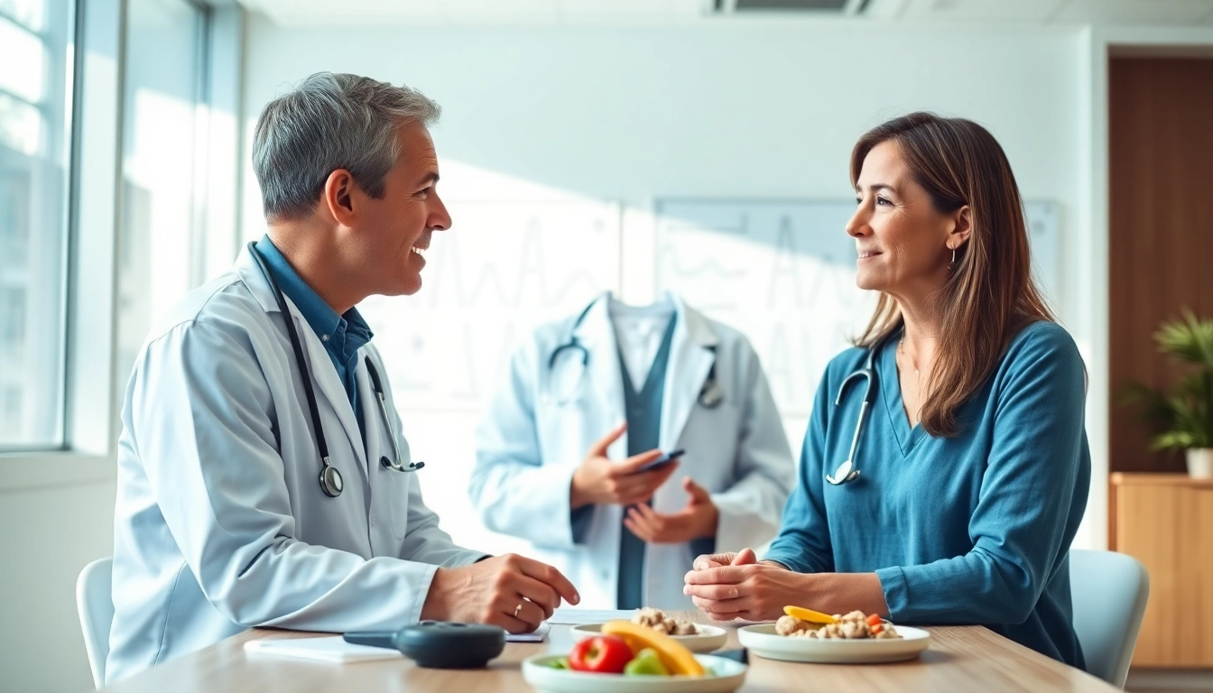 Healthcare professional guides patient in effective Diabetes Management strategies and tools.